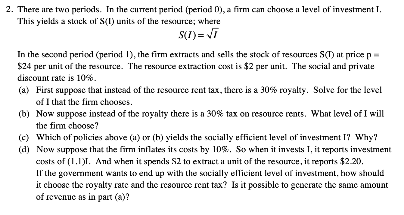 2. There are two periods. In the current period | Chegg.com