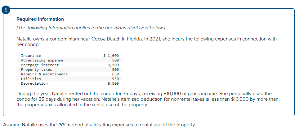 Solved ! Required information [The following information | Chegg.com