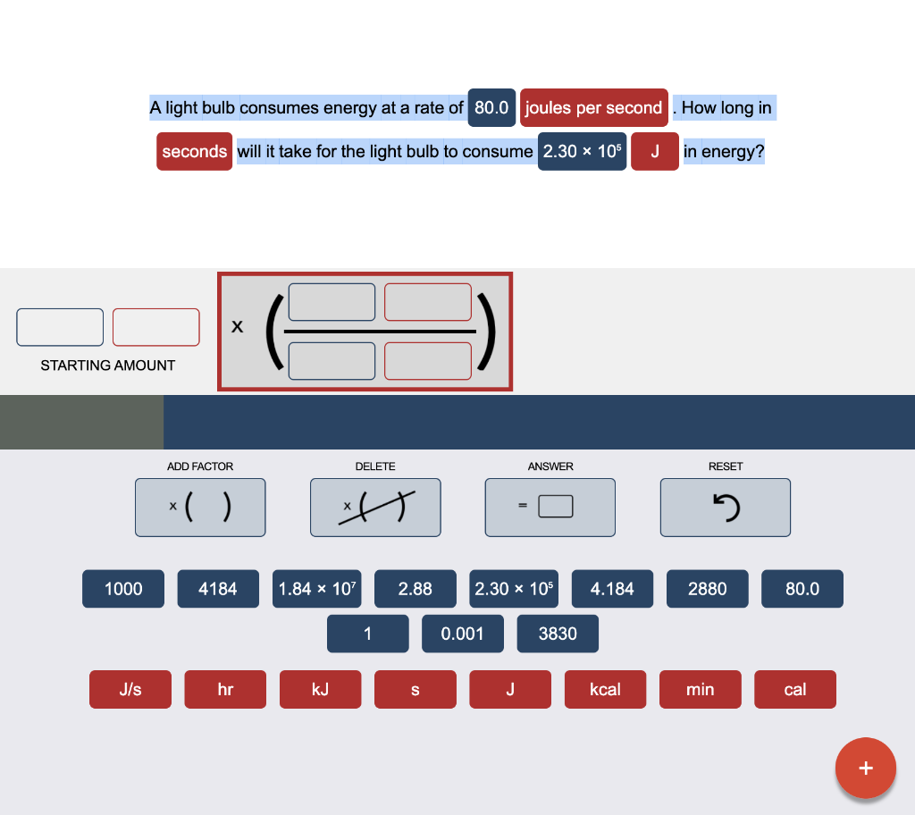 Solved A light bulb consumes energy at a rate of 80.0 joules