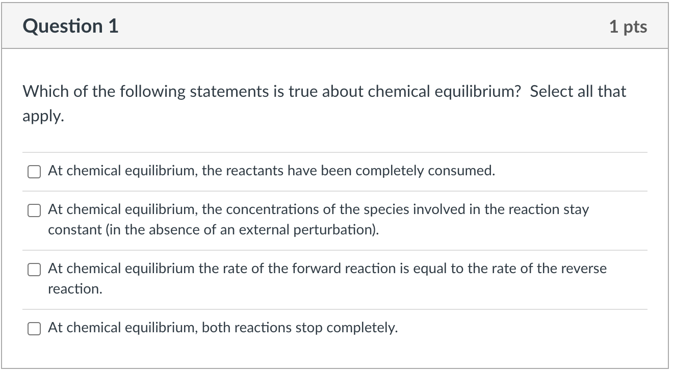 Solved Question 1 1 pts Which of the following statements is