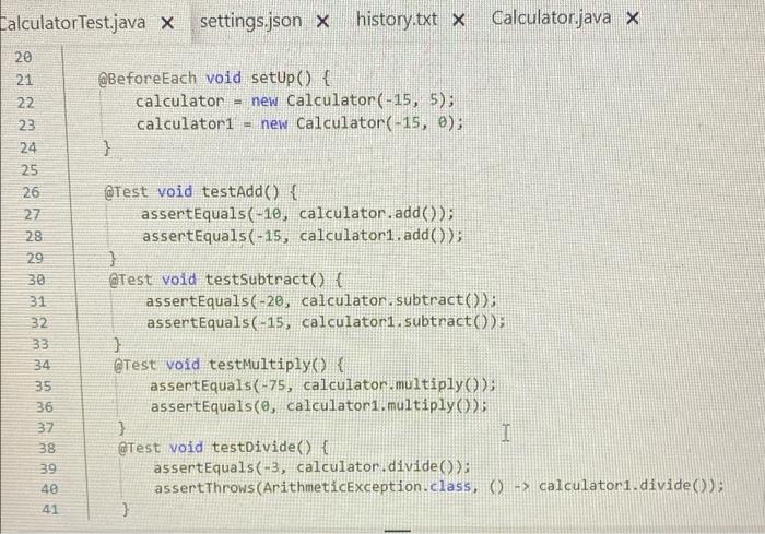 Solved In this lab, we are going to write tests for the | Chegg.com