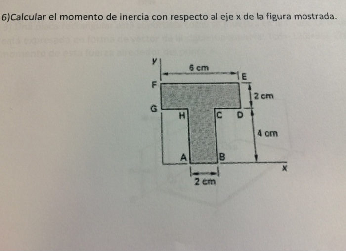 Resuelto Calcular El Momento De Inercia Con Respecto Al Eje X Chegg