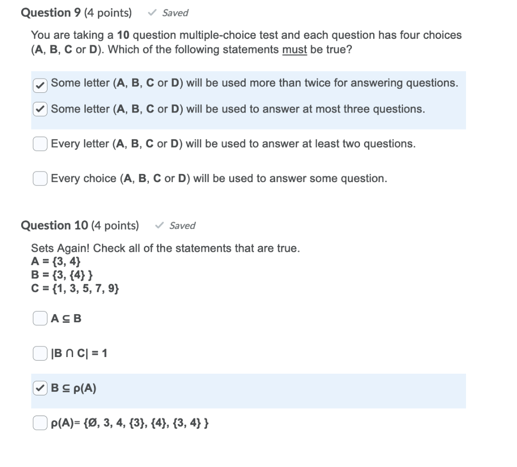 Solved Question Points Saved You Are Taking A Chegg Com