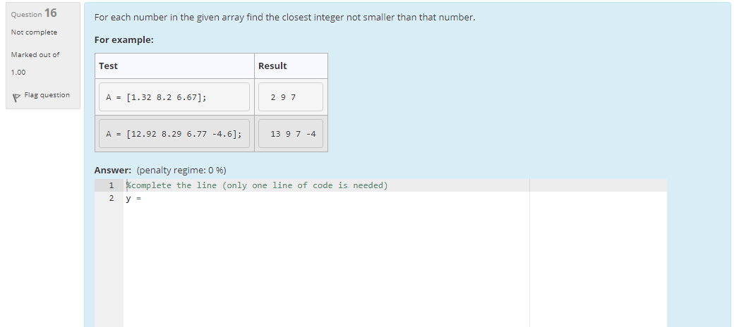 Solved Question 16 For each number in the given array find | Chegg.com
