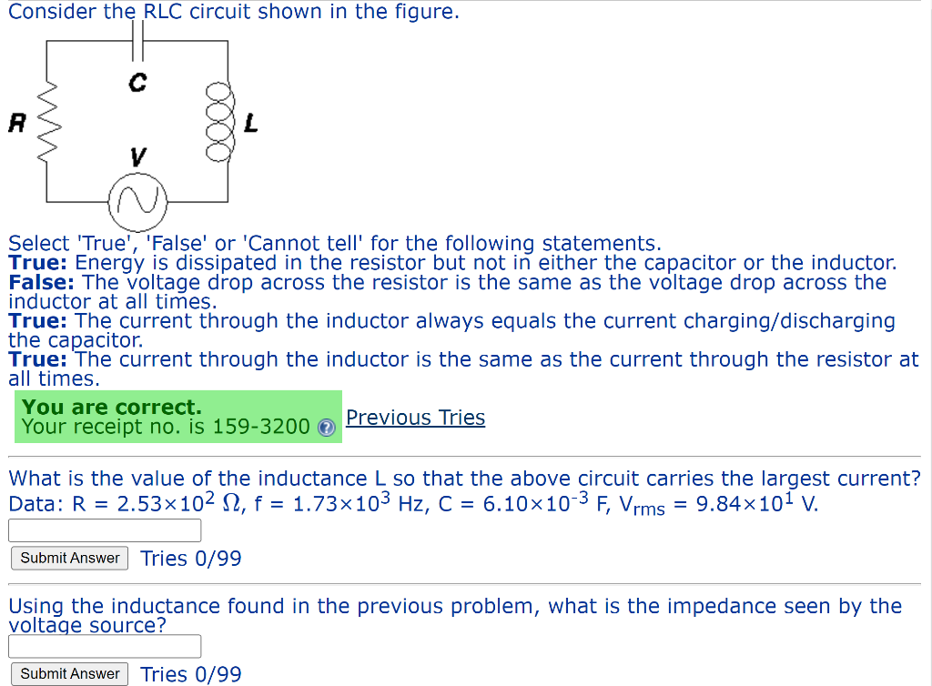 Solved Consider the RLC circuit shown in the figure. M R | Chegg.com