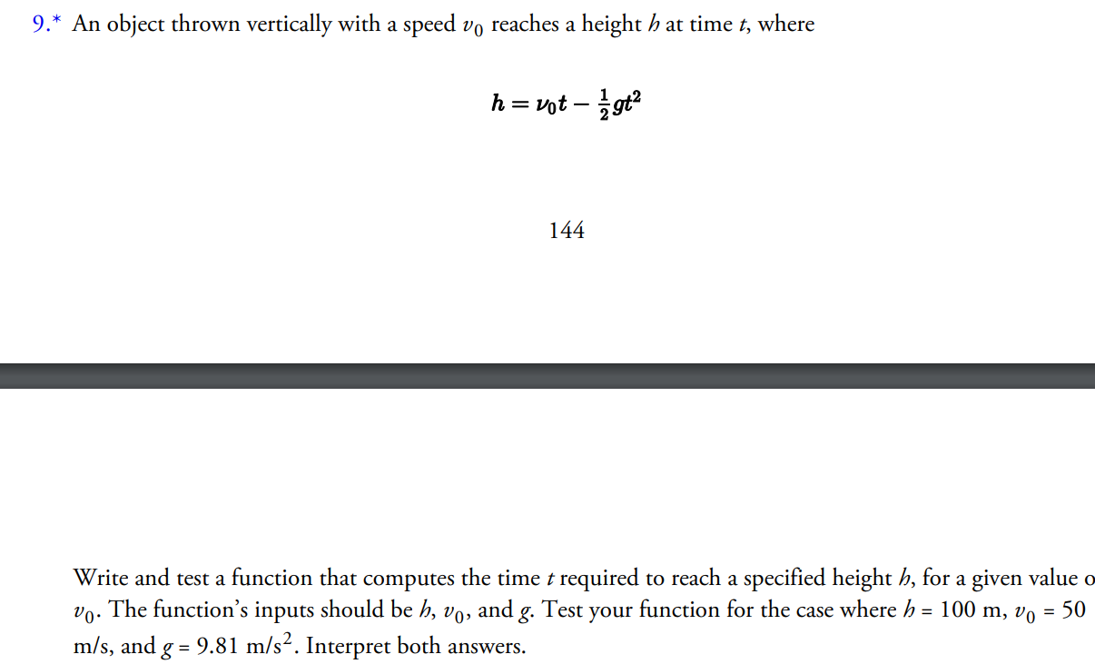 9-an-object-thrown-vertically-with-a-speed-vo-reaches-a-height-h-at