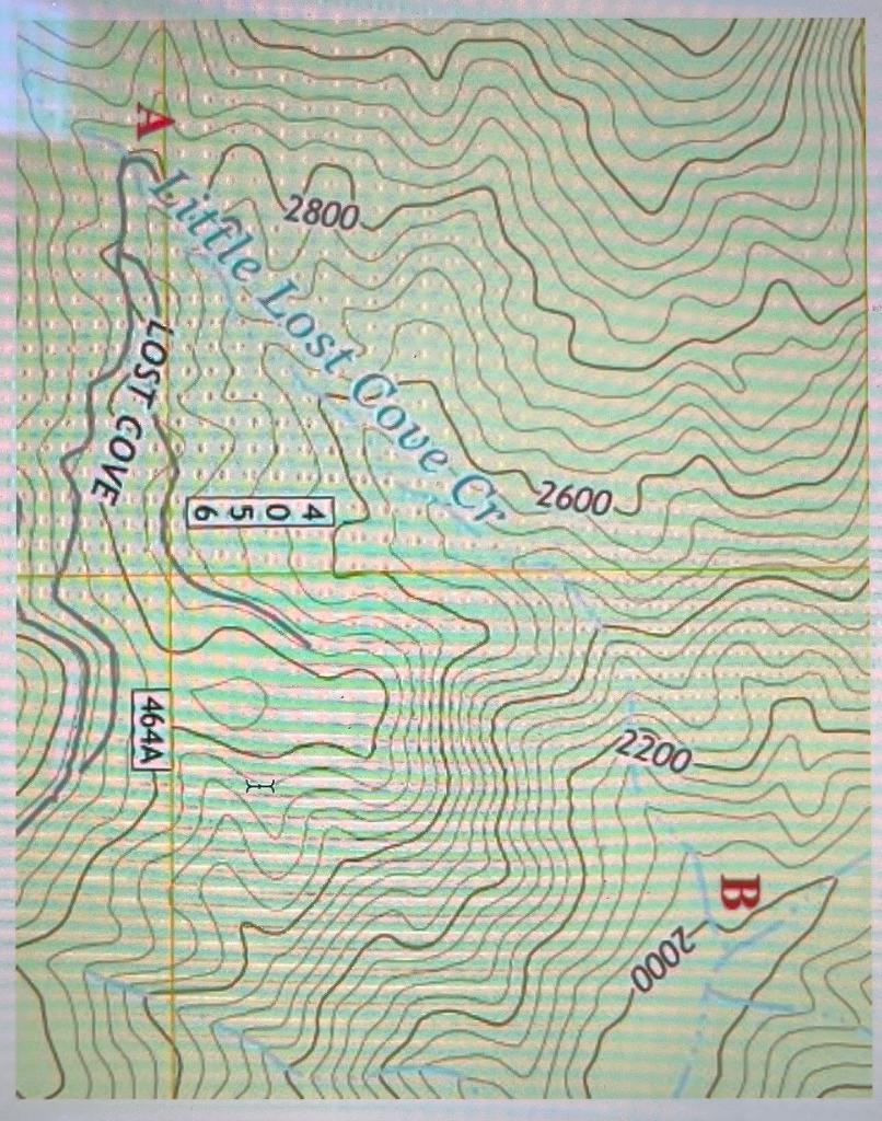 Solved Map 2 is a portion of a topographic map from | Chegg.com