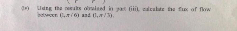 (iv) Using the results obtained in part (iii), | Chegg.com