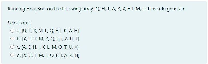 Computer Science Data Structures And Algorithms Chegg Com