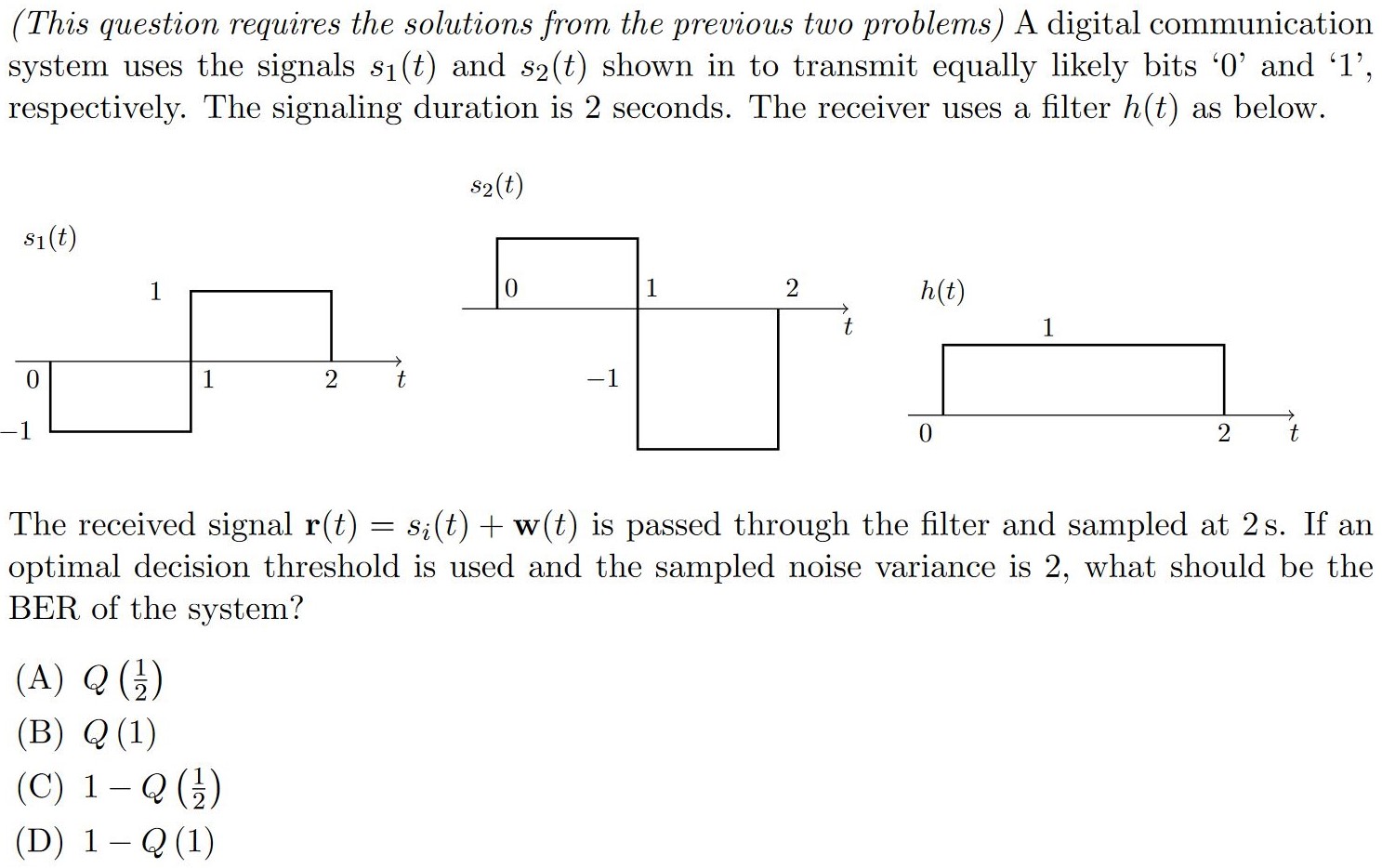 Solved (This Question Requires The Solutions From The | Chegg.com