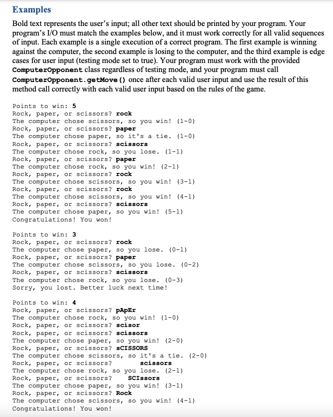 Solved Introduction In the game Rock, Paper, Scissors, two | Chegg.com
