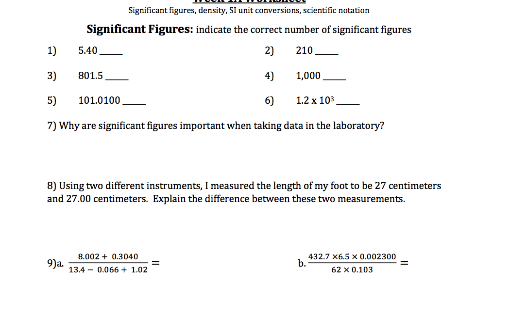 why are significant figures important