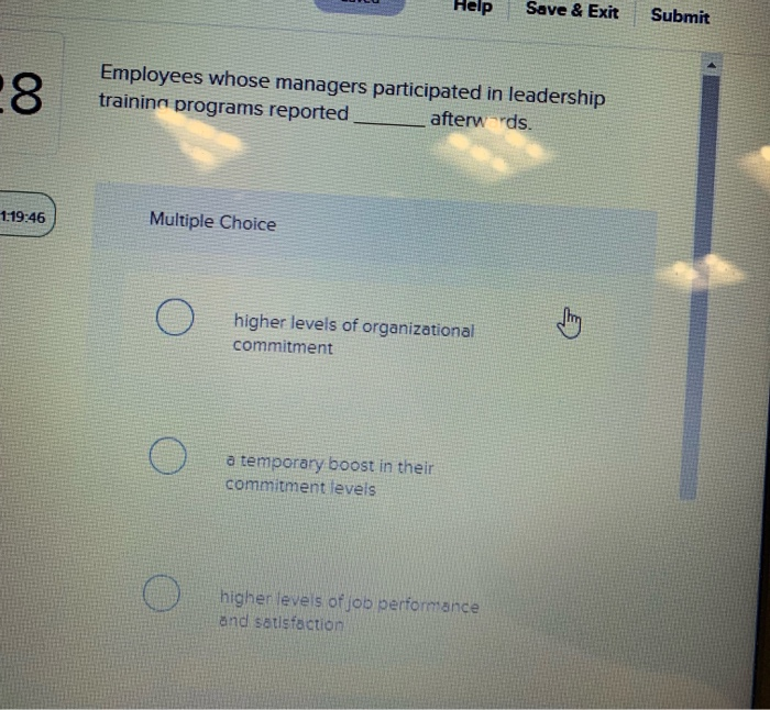 Solved Help Save & Exit Submit Employees whose managers | Chegg.com