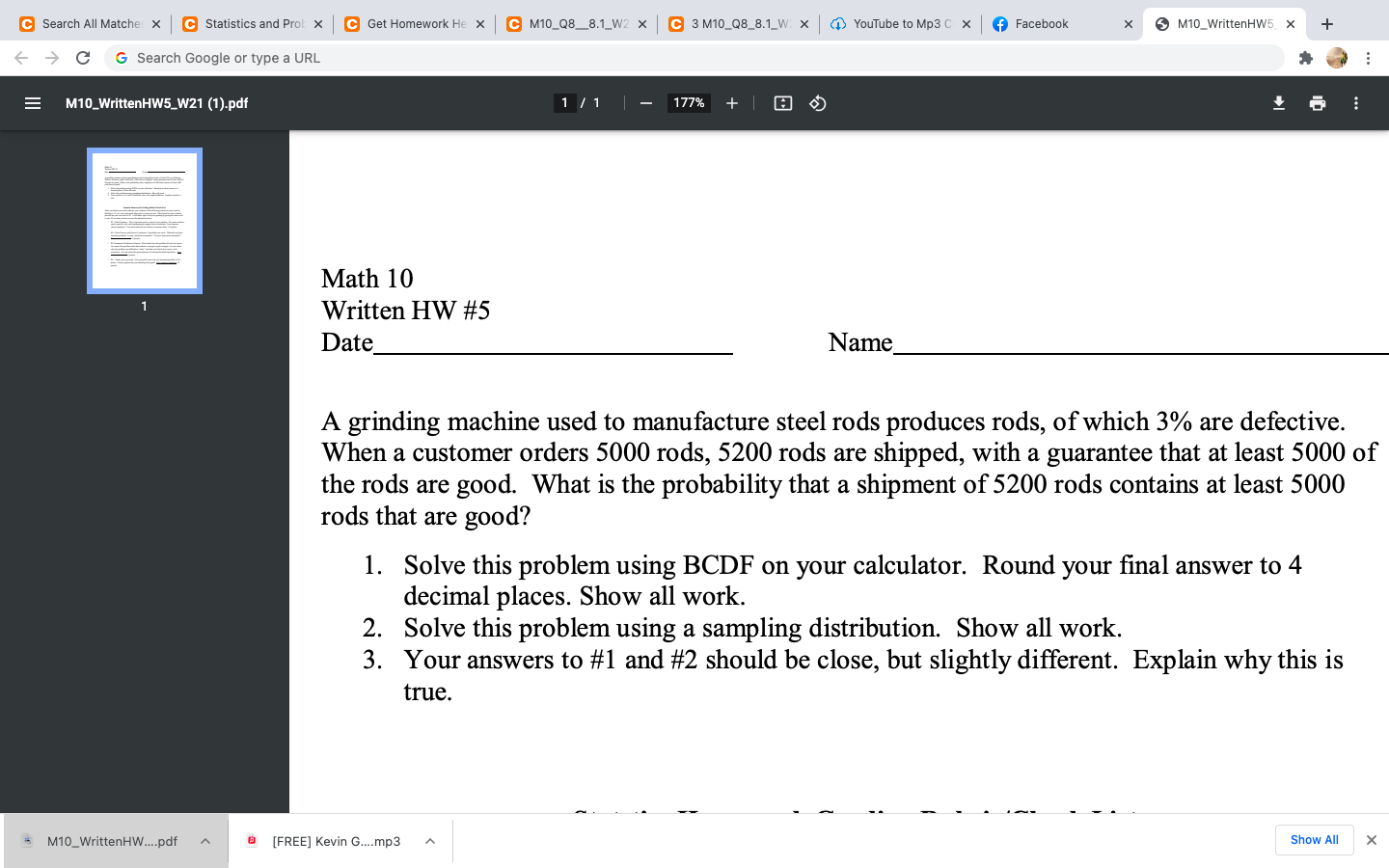 C Search All Matche X C Statistics And Pro X C Get Chegg Com