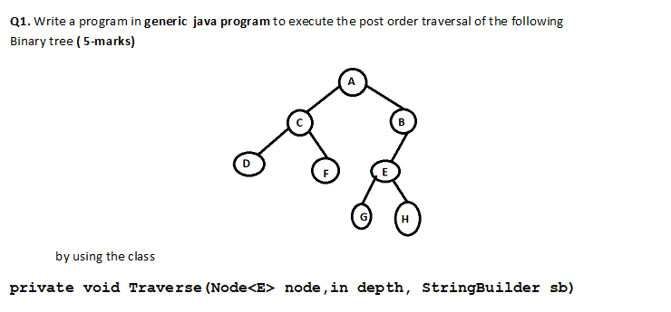 Solved Q1. Write a program in generic java program to | Chegg.com