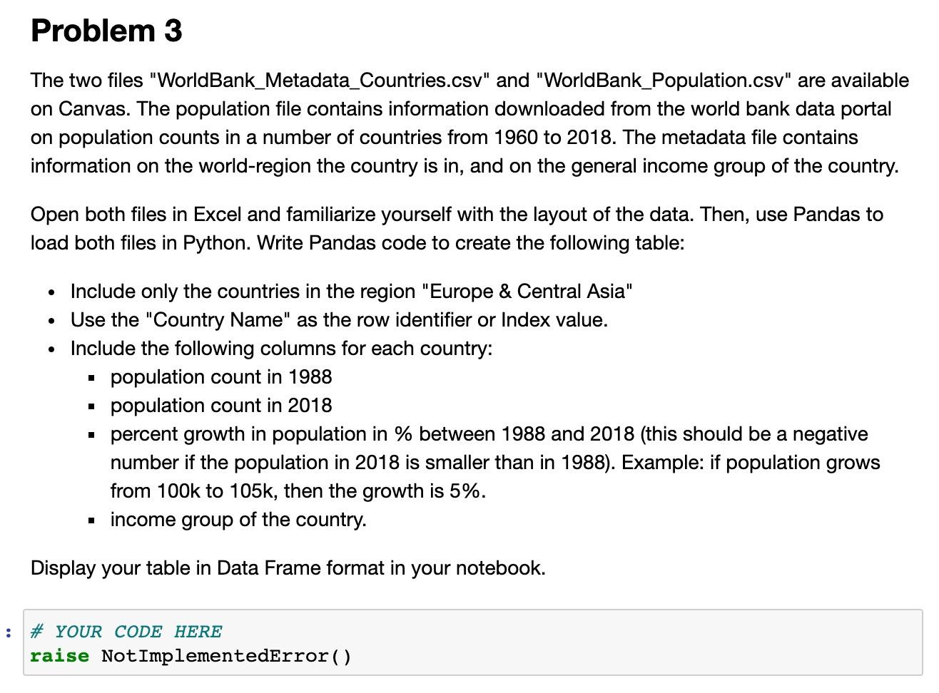 Solved A B C D E F Country Code Region Income Group Special | Chegg.com