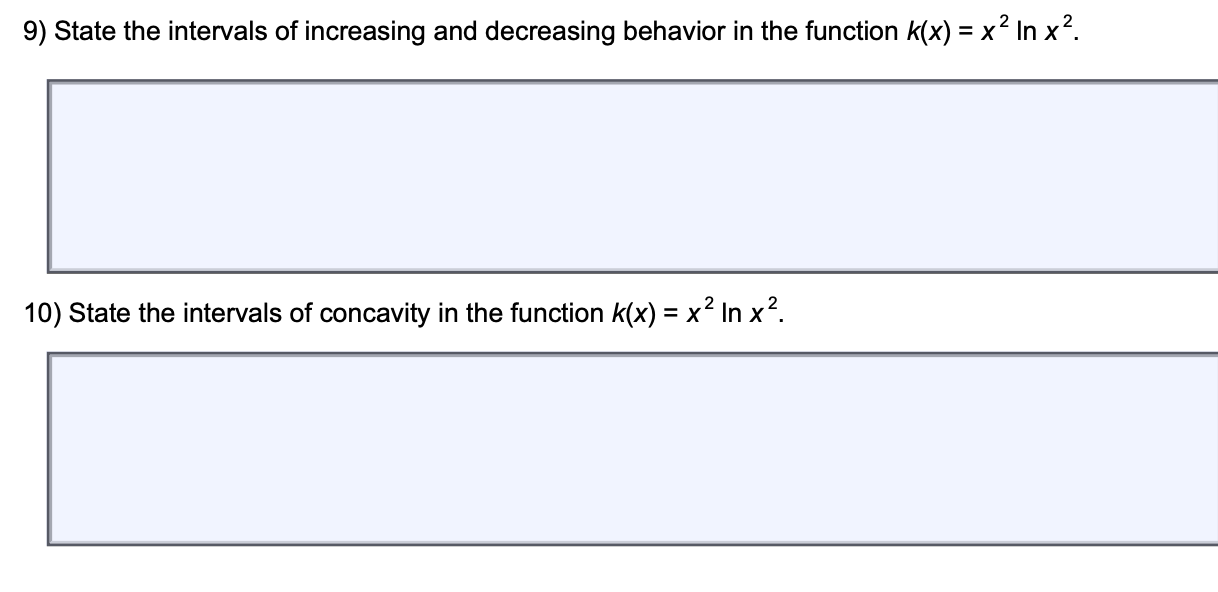 Solved - 9) State the intervals of increasing and decreasing | Chegg.com