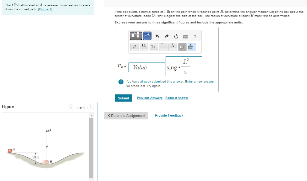 Solved The 1lb Ball Located At A Is Released From Rest And | Chegg.com