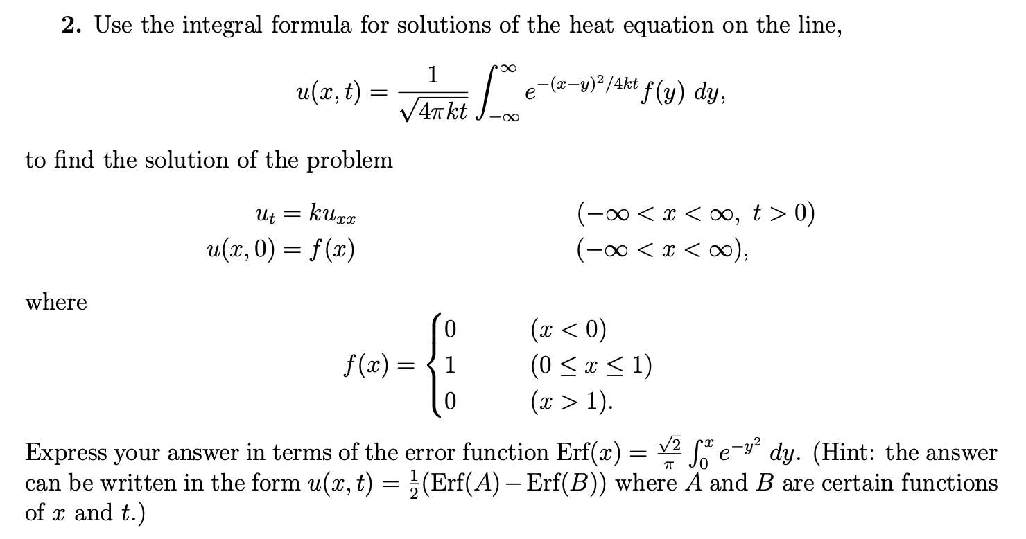 Solved 4 Kt E X Y 2 4kt F Y Dy 2 Use The Integral