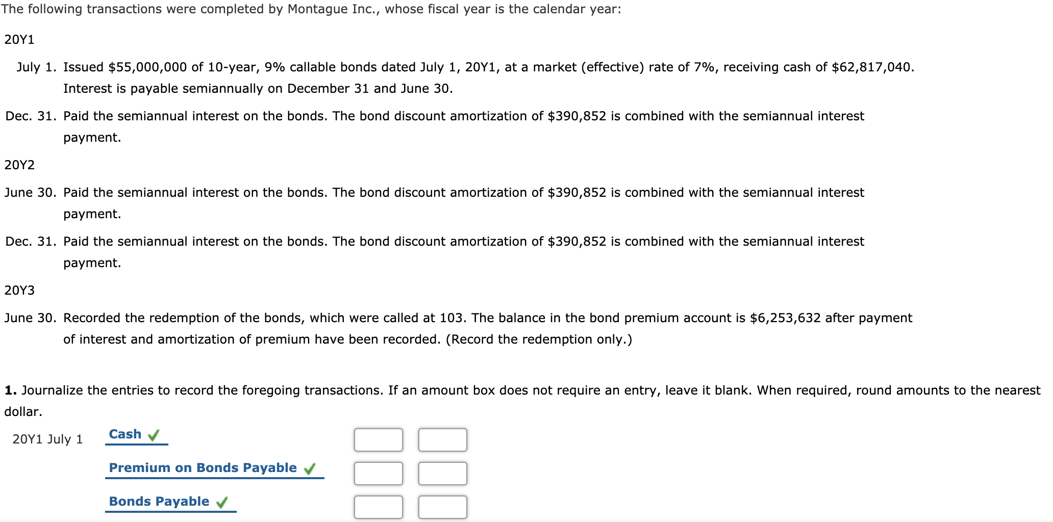 Solved The following transactions were completed by Montague