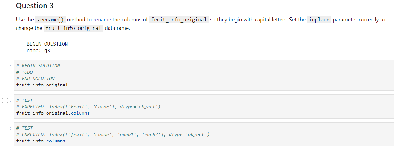 I need help with the following short python | Chegg.com