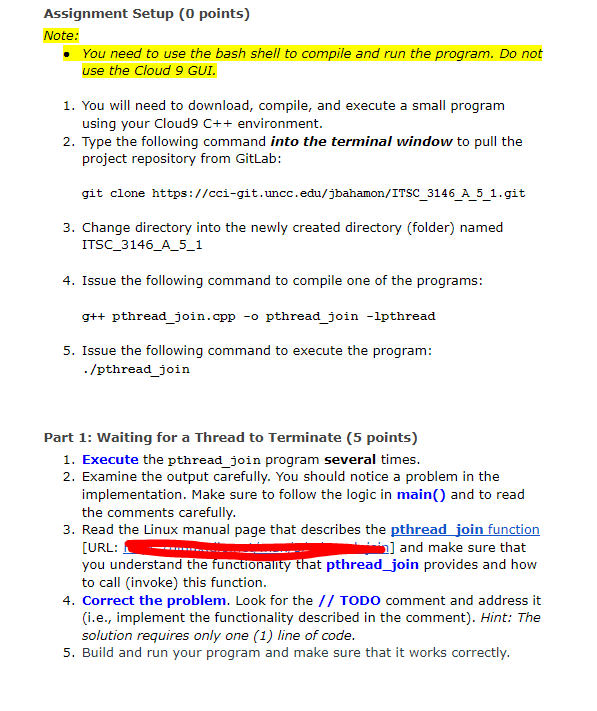 Assignment Setup (0 points) Note: You need to use the | Chegg.com
