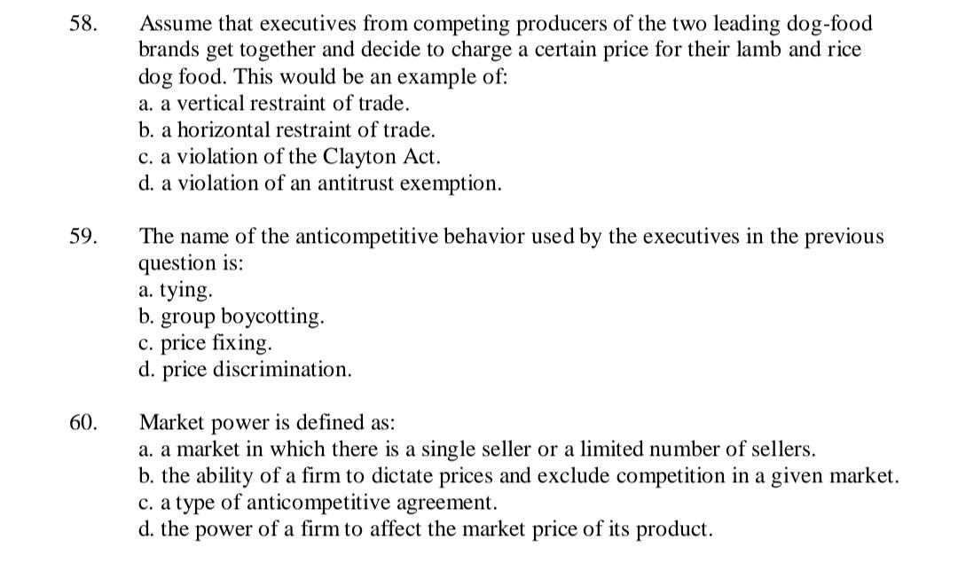 Solved Subject: Business Law I Need Only Correct Answer Not | Chegg.com