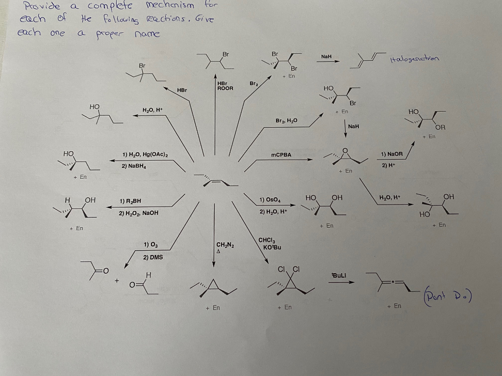 Solved Provide A Complete Mechanism For Each Of The Folowing | Chegg.com