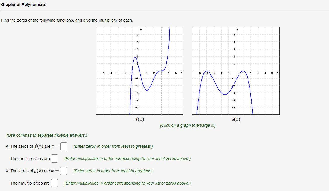 Solved Find the zeros of the following functions, and give | Chegg.com