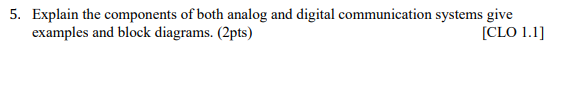 Solved Explain the components of both analog and digital | Chegg.com