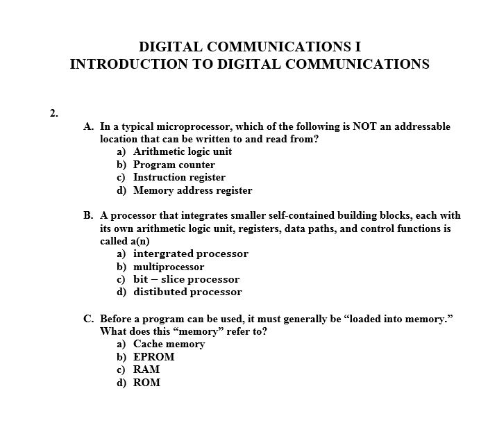 Solved DIGITAL COMMUNICATIONS I INTRODUCTION TO DIGITAL | Chegg.com