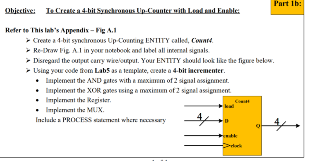 Solved Fig. A.1: Counter With Parallel Load Capabilities | Chegg.com
