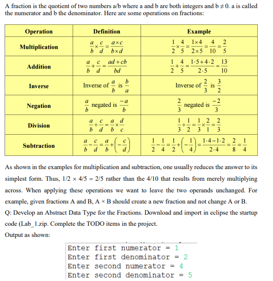 Solved A Fraction Is The Quotient Of Two Numbers A B Where A 