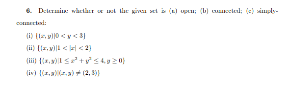 Solved 6. Determine whether or not the given set is (a) | Chegg.com