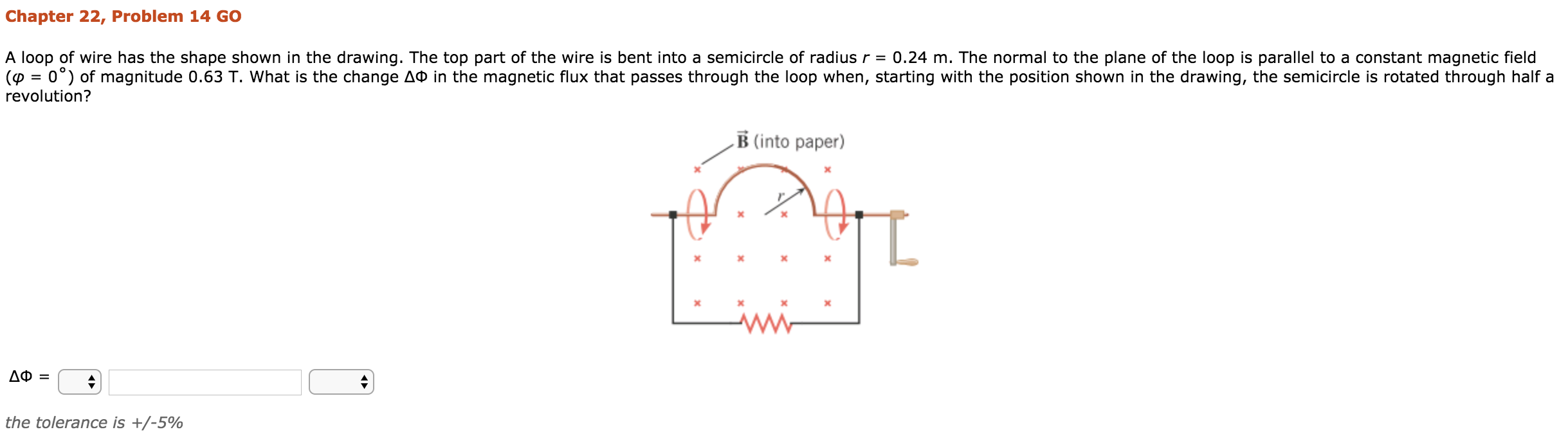 Solved Chapter 22, Problem 14 GO A loop of wire has the | Chegg.com