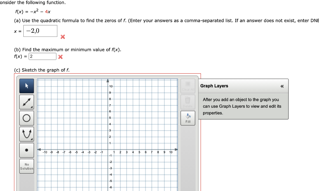 Solved Onsider The Following Function Fx X2 4x A 7800