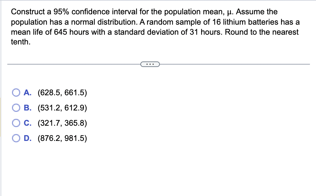 Solved Construct a 95% confidence interval for the | Chegg.com