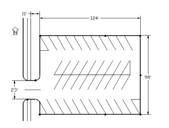 Solved 9. Using the site plan shown in Problem 8 , determine | Chegg.com