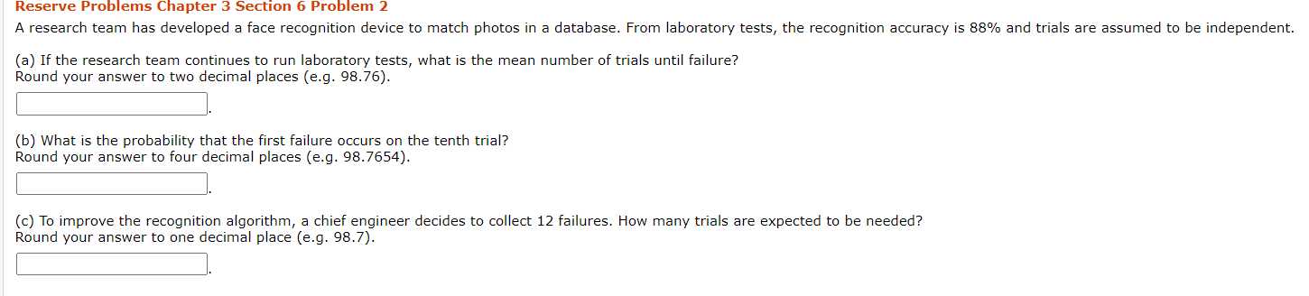 Solved Reserve Problems Chapter 3 Section 6 Problem 2 A | Chegg.com