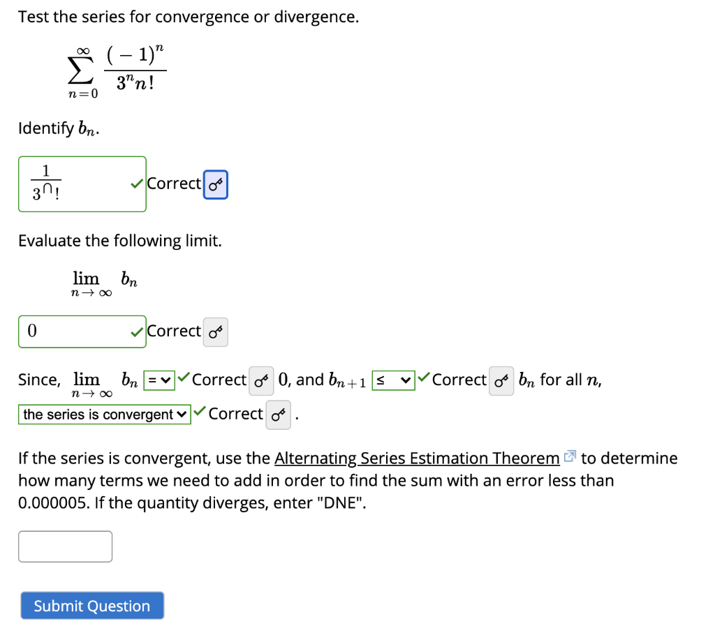 Solved Test The Series For Convergence Or Divergence A Chegg Com