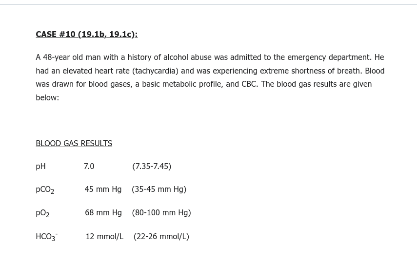Solved A 48-year old man with a history of alcohol abuse was | Chegg.com