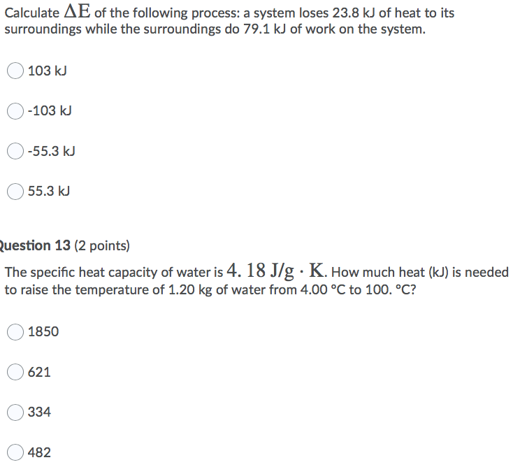 Solved Calculate Ae Of The Following Process A System Lo Chegg Com