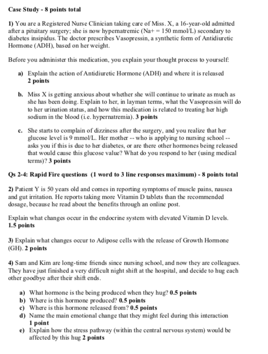 diabetes and insulin case study answers