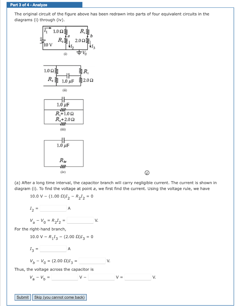 Solved Tutorial Exercise The circuit in the figure below has | Chegg.com