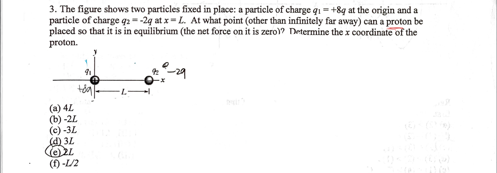 Solved 3. The Figure Shows Two Particles Fixed In Place: A | Chegg.com