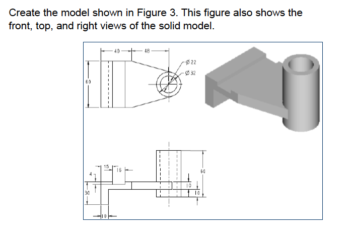 Solved Create the model shown in Figure 3 . This figure also | Chegg.com