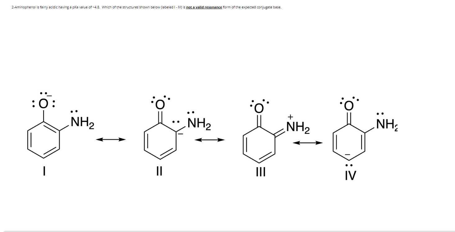 Solved 2-Aminophenol is fairly acidic having a pKa value of | Chegg.com