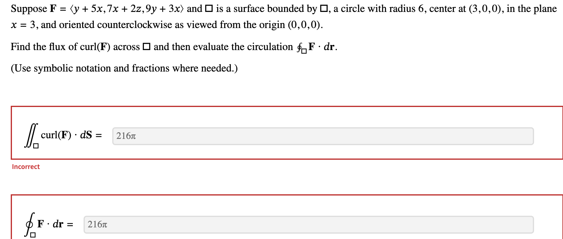 \r\nSuppose \\( \\mathbf{F}=\\langle y+5 x, 7 x+2 z, | Chegg.com