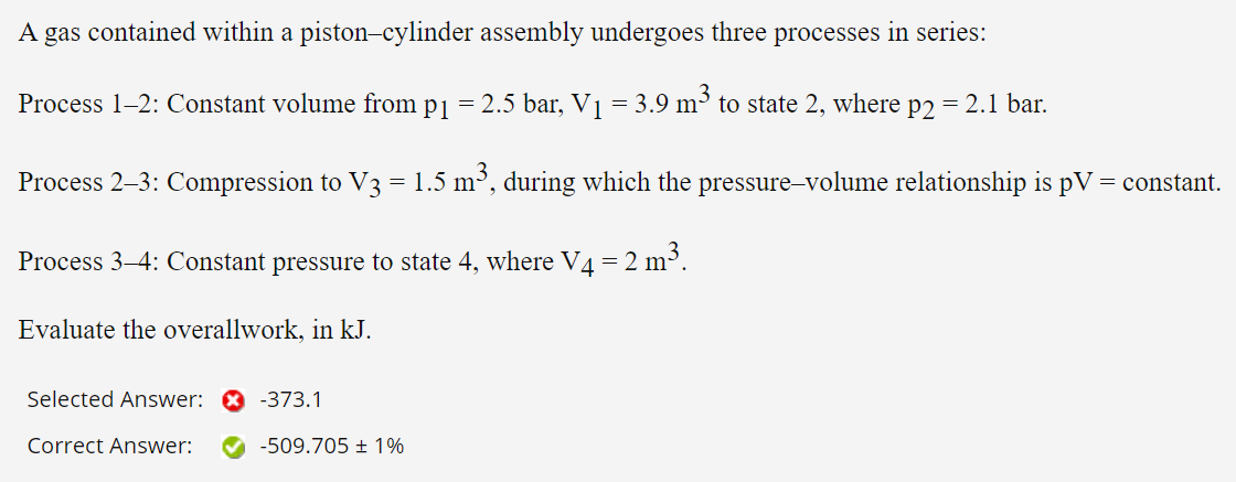 Solved A Gas Contained Within A Piston-cylinder Assembly | Chegg.com