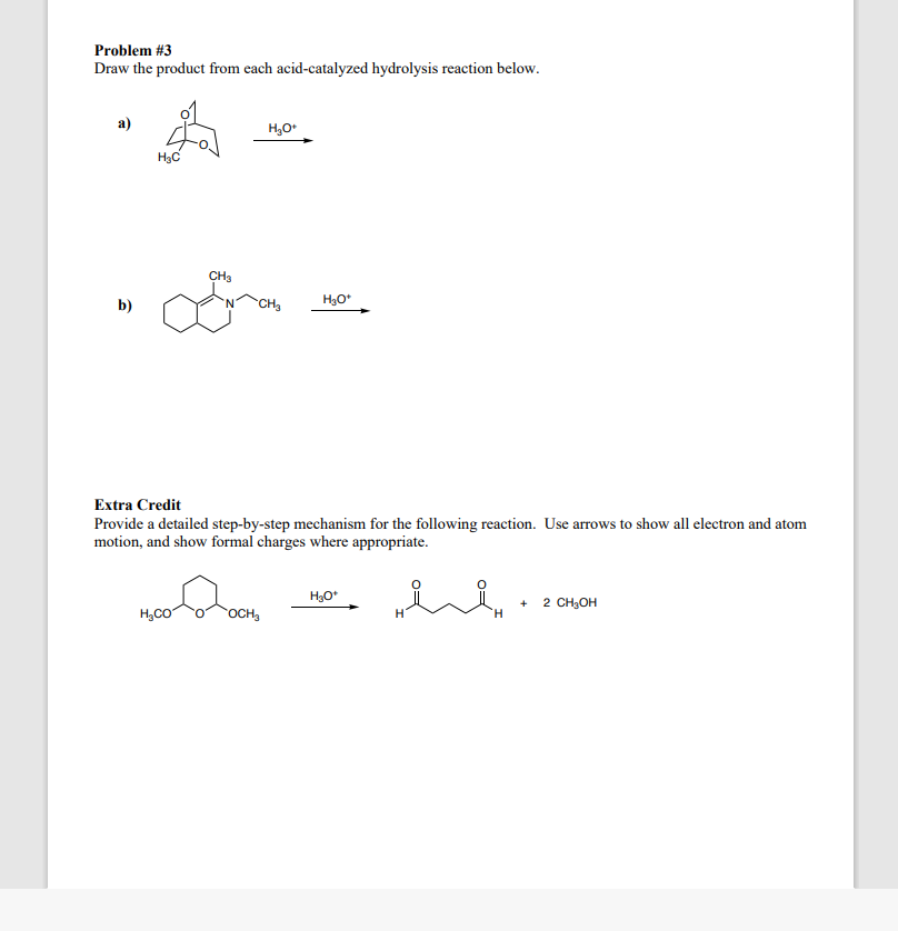 Solved Problem #1 Draw the product from the reaction of | Chegg.com